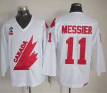Olympic 1991 CA 11 Mark Messier White CCM Throwback Stitched NHL Jersey