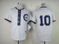 Chicago Cubs -10 Ron Santo White 1909 Turn Back The Clock Stitched MLB Jersey