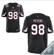 Nike Arizona Cardinals -98 Peters Jersey Black Elite Alternate Jersey