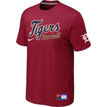 Detroit Tigers Red Nike Short Sleeve Practice T-Shirt