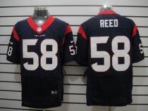 Nike Houston Texans -58 Brooks Reed Navy Blue Team Color Mens Stitched NFL Elite Jersey