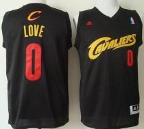 Cleveland Cavaliers -0 Kevin Love Black Red No Fashion Stitched NBA Jersey