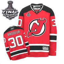 New Jersey Devils -30 Martin Brodeur 2012 Stanley Cup Finals Red Stitched NHL Jersey