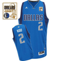 Dallas Mavericks 2011 Champion Patch -2 Jason Kidd Sky Blue Stitched NBA Jersey