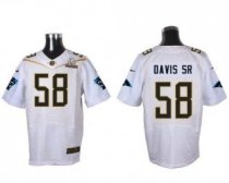 Nike Carolina Panthers -58 Thomas Davis Sr White 2016 Pro Bowl Stitched NFL Elite Jersey