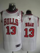Chicago Bulls -13 Joakim Noah Stitched White NBA Jersey