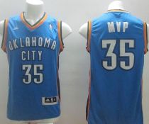 Oklahoma City Thunder -35 Kevin Durant Blue MVP Stitched NBA Jersey