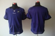 Nike Ravens Blank Purple Team Color With Art Patch Men Stitched NFL Elite Jersey