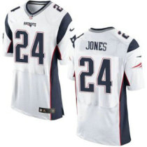 Nike Patriots -24 Cyrus Jones White Stitched NFL New Elite Jersey
