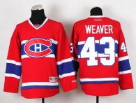Montreal Canadiens -43 Mike Weaver Red Stitched NHL Jersey