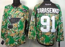 St Louis Blues -91 Vladimir Tarasenko Camo Veterans Day Practice Stitched NHL Jersey