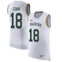 Nike Packers -18 Randall Cobb White Stitched NFL Limited Rush Tank Top Jersey