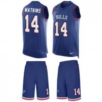 Bills #14 Sammy Watkins Royal Blue Team Color Stitched NFL Limited Tank Top Suit Jersey