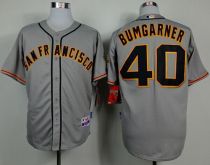 San Francisco Giants #40 Madison Bumgarner Grey Cool Base Stitched MLB Jersey