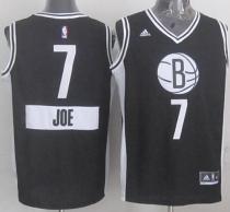 Brooklyn Nets -7 Joe Johnson Black 2014-15 Christmas Day Stitched NBA Jersey