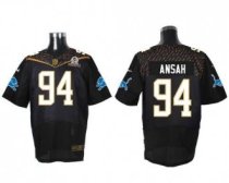 Nike Detroit Lions -94 Ziggy Ansah Black 2016 Pro Bowl Stitched NFL Elite Jersey