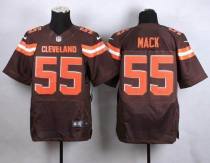 Nike Browns -55 Alex Mack Brown Team Color Stitched NFL New Elite Jersey