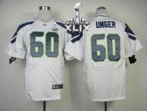 Nike Seattle Seahawks #60 Max Unger White Super Bowl XLIX Men's Stitched NFL Elite Jersey