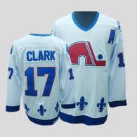 Nordiques -17 Wendel Clark Stitched CCM Throwback white NHL Jersey