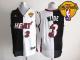 Miami Heat -3 Dwyane Wade Black White Split Fashion Finals Patch Stitched NBA Jersey