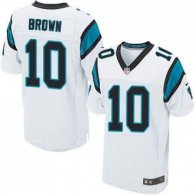 Nike Carolina Panthers -10 Corey Brown White Stitched NFL Elite Jersey