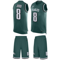 Eagles -8 Donnie Jones Midnight Green Team Color Stitched NFL Limited Tank Top Suit Jersey