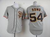 San Francisco Giants #54 Sergio Romo Grey Cool Base Road 2 Stitched MLB Jersey