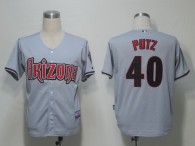 Arizona Diamondbacks #40 JJ Putz Grey Cool Base Stitched MLB Jersey