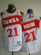Atlanta Hawks -21 Dominique Wilkins White Stitched Throwback NBA Jersey