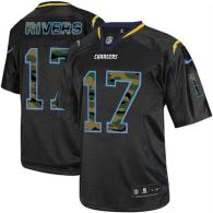 Nike San Diego Chargers #17 Philip Rivers Black Men’s Stitched NFL Elite Camo Fashion Jersey