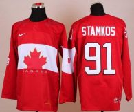 Olympic 2014 CA 91 Steven Stamkos Red Stitched NHL Jersey