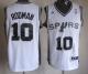Revolution 30 San Antonio Spurs -10 Dennis Rodman White Stitched NBA Jersey