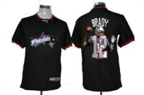 Nike Patriots -12 Tom Brady Black NFL Game All Star Fashion Jersey