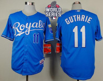 Kansas City Royals -11 Jeremy Guthrie Light Blue Alternate Cool Base W 2015 World Series Patch Stitc
