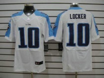 Nike Titans -10 Jake Locker White Stitched NFL Elite Jersey