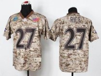 NEW Baltimore Ravens -27 Ray Rice Camo NFL Elite USMC Jersey(USA)