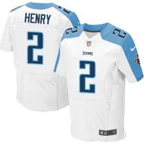 Nike Titans -2 Derrick Henry White Stitched NFL Elite Jersey