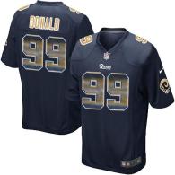 Nike Rams -99 Aaron Donald Navy Blue Team Color Stitched NFL Limited Strobe Jersey