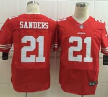 Nike San Francisco 49ers -21 Deion Sanders Red Team Color Mens Stitched NFL Elite Jersey