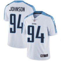Nike Titans -94 Austin Johnson White Stitched NFL Vapor Untouchable Limited Jersey