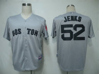 Boston Red Sox #52 Bobby Jenks Grey Stitched MLB Jersey
