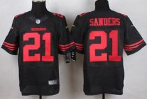 Nike San Francisco 49ers -21 Deion Sanders Black Alternate Mens Stitched NFL Elite Jersey