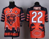 Nike Bears -22 Matt Forte Orange Men's Stitched NFL Elite Noble Fashion Jersey