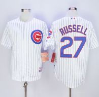 Chicago Cubs -27 Addison Russell White Home Cool Base Stitched MLB Jersey