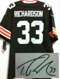 Nike Cleveland Browns -33 Trent Richardson Brown Team Color Men's Stitched NFL Elite Autographed Jer