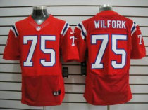 Nike Patriots -75 Vince Wilfork Red Alternate Stitched NFL Elite Jersey