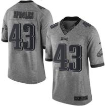 Nike Eagles -43 Darren Sproles Gray Stitched NFL Limited Gridiron Gray Jersey