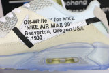 Authenitc OFF-WHITE x Nike Air Max 90 Ice