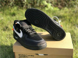 Authentic Off-White x Nike Air Force 1 Low Black