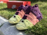 Authentic Nike Air More Uptempo GS Citron/Pink/Bright Purple